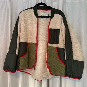 THE GREAT. x Eddie Bauer Sherpa Zip Jacket size XL